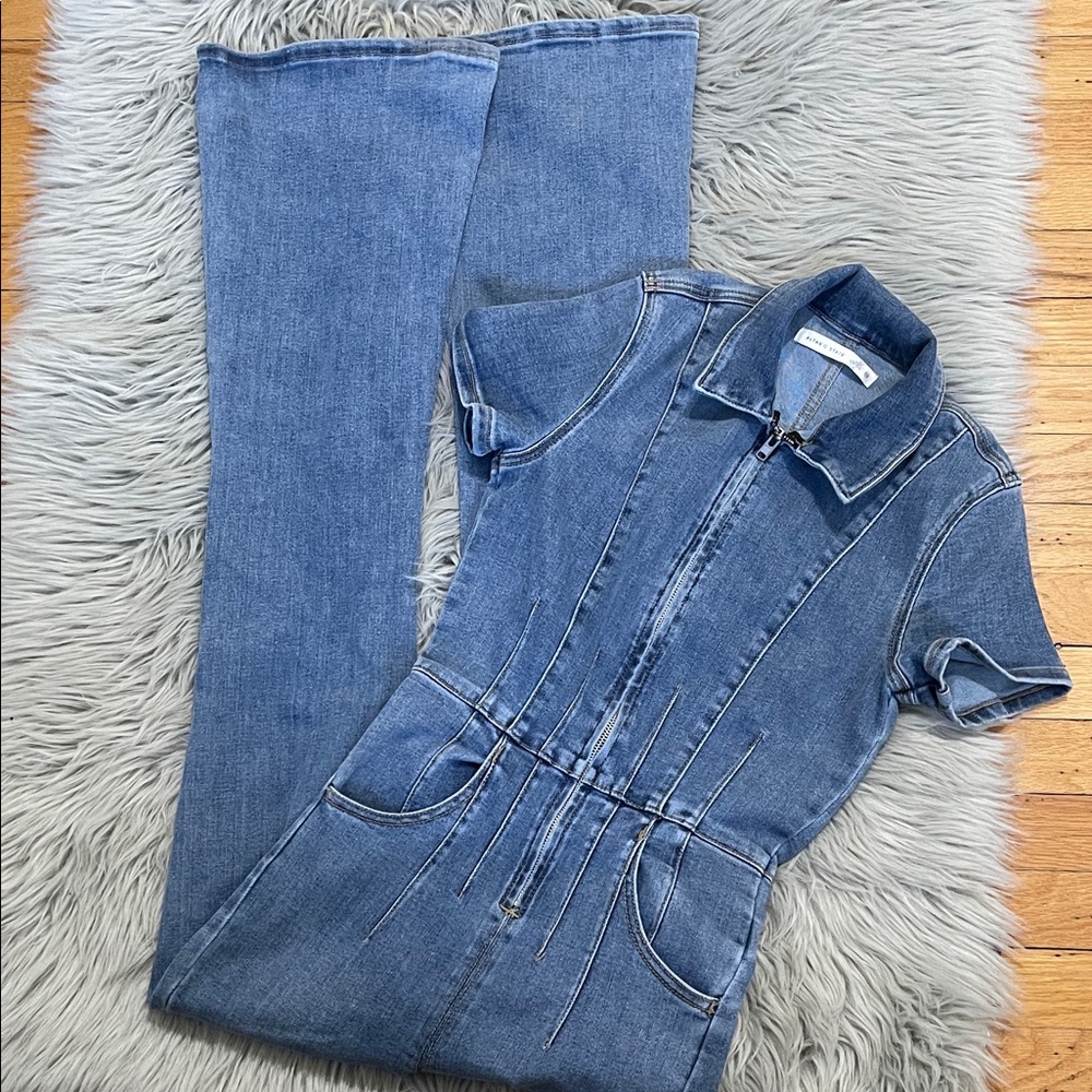 Altar'd State Blue Denim Overalls